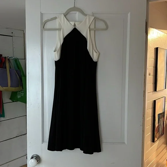 Lauren Ralph Lauren Black and white swing halter dress - Picture 4 of 6